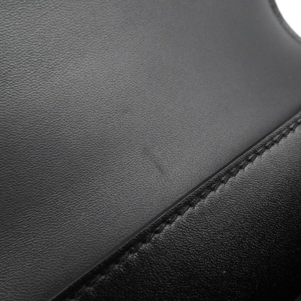 エルメス ショルダーバッグ ミニ コンスタンス3 ブラック/シルバー金具 タデラクト/リザード K刻印 HERMES 黒