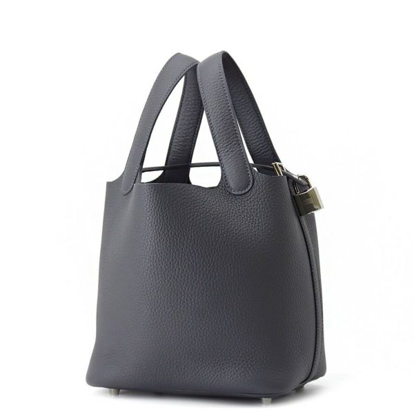 エルメス ハンドバッグ ピコタンロックPM アルドワーズ/シルバー金具 トリヨンクレマンス K刻印 HERMES トートバッグ