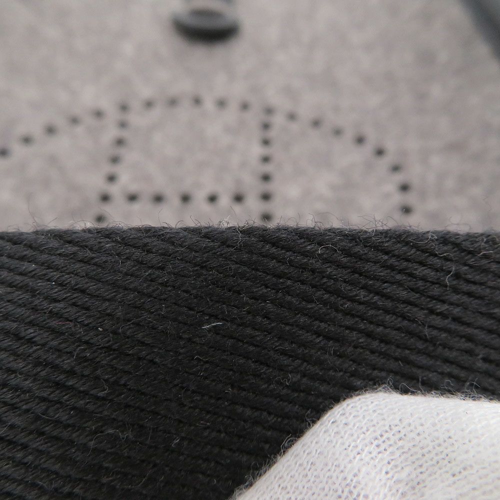 エルメス ショルダーバッグ エブリンTPM 111cm ブラック/グリモワイヤン/シルバー金具 フェルト/スイフト Y刻印 黒