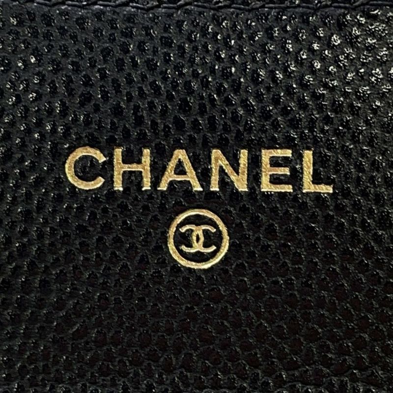シャネル コインケース マトラッセ クラシック フラップ ココマーク キャビアスキン AP4096 CHANEL 財布 黒