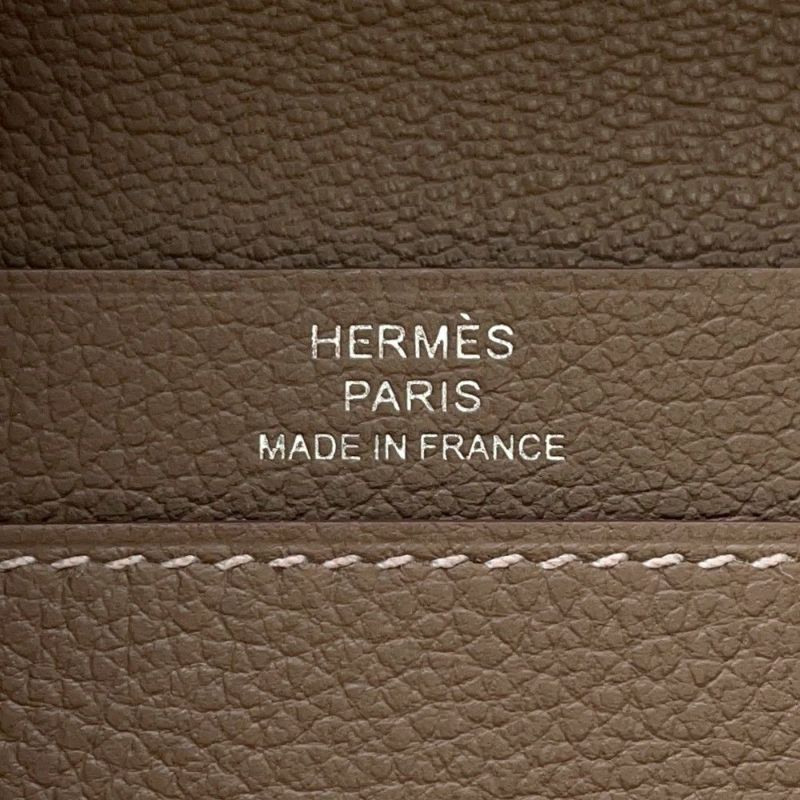 エルメス カードケース RMS RMS エトゥープ/シルバー金具 エバーカラー W刻印 HERMES 名刺入れ