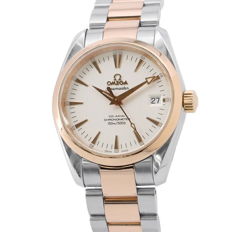 オメガ シーマスター アクアテラ コーアクシャル 2304.30.00 OMEGA 腕時計 白文字盤
