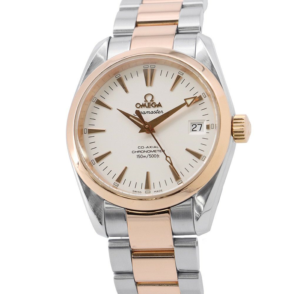 オメガ シーマスター アクアテラ コーアクシャル 2304.30.00 OMEGA 腕時計 白文字盤