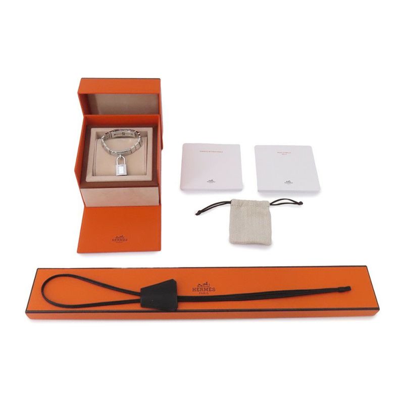 エルメス ケリーウォッチ KE4.131 ダイヤベゼル HERMES 腕時計 ホワイトシェル文字盤 クォーツ