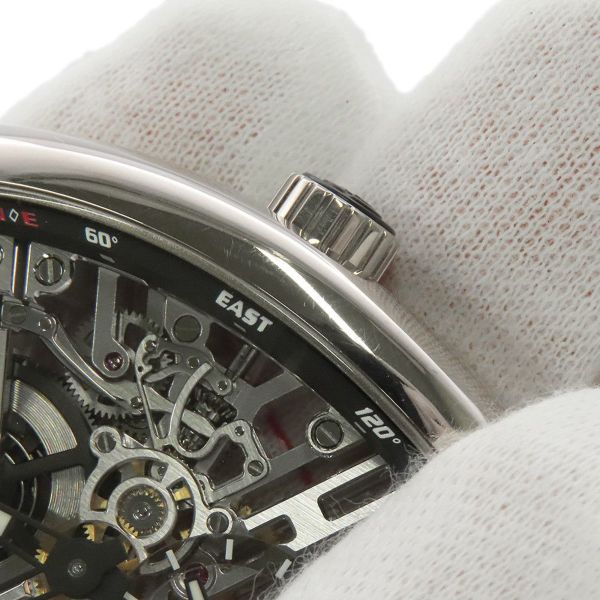 フランクミュラー ヴァンガード セブンデイズパワーリザーブ スケルトン V41S6SQT OGNR スケルトン文字盤