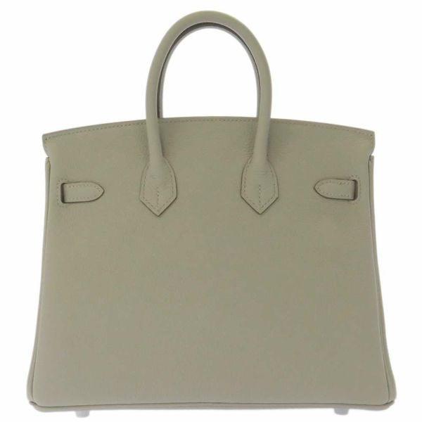 エルメス バーキン25 パールグレー/シルバー金具 トゴ U刻印 HERMES Birkin ハンドバッグ