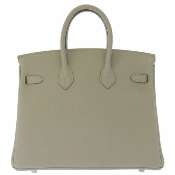 エルメス バーキン25 パールグレー/シルバー金具 トゴ U刻印 HERMES Birkin ハンドバッグ