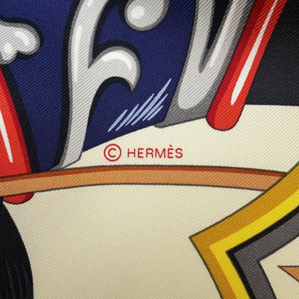 エルメス スカーフ カレ90 アルネ・ドゥ・クール Harnais de Coeur HERMES シルク 2024春夏