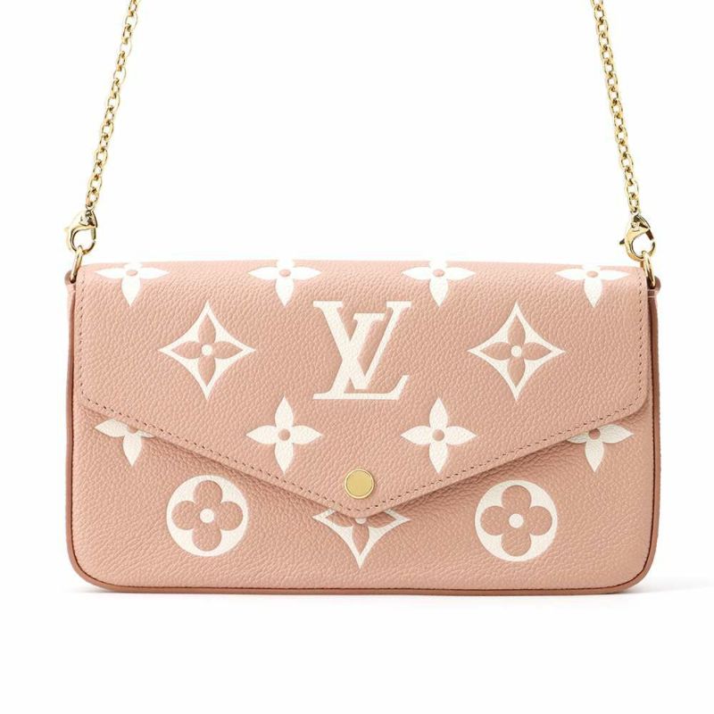 ルイヴィトン チェーンウォレット モノグラム・アンプラント ポシェット・フェリシー M81759 財布 ピンク