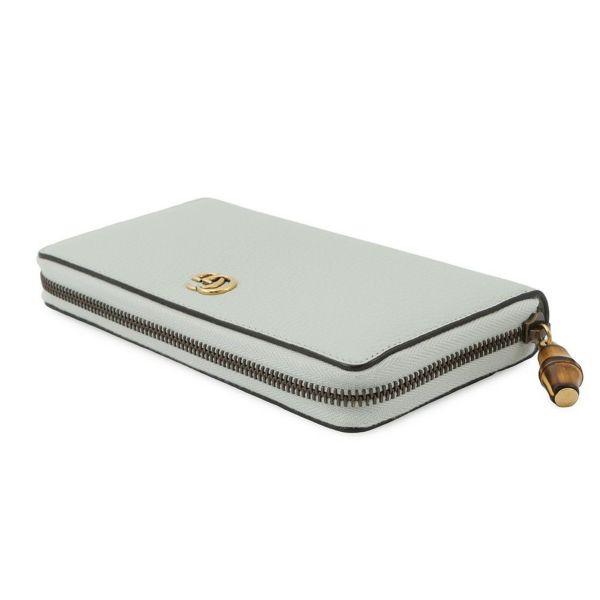 GUCCI 長財布 アイボリー レザー グッチ 長財布 ダブルG ロングアラウンド ウォレット レザー