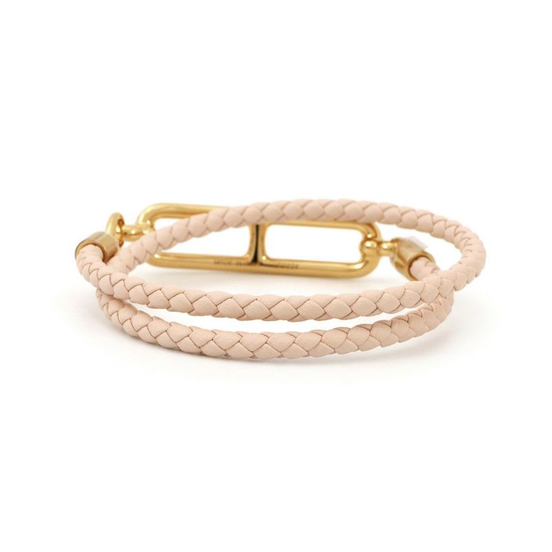 エルメス ブレスレット ルリ ドゥブルトゥール ローズエグランタイン/ゴールド金具 スイフト サイズT2