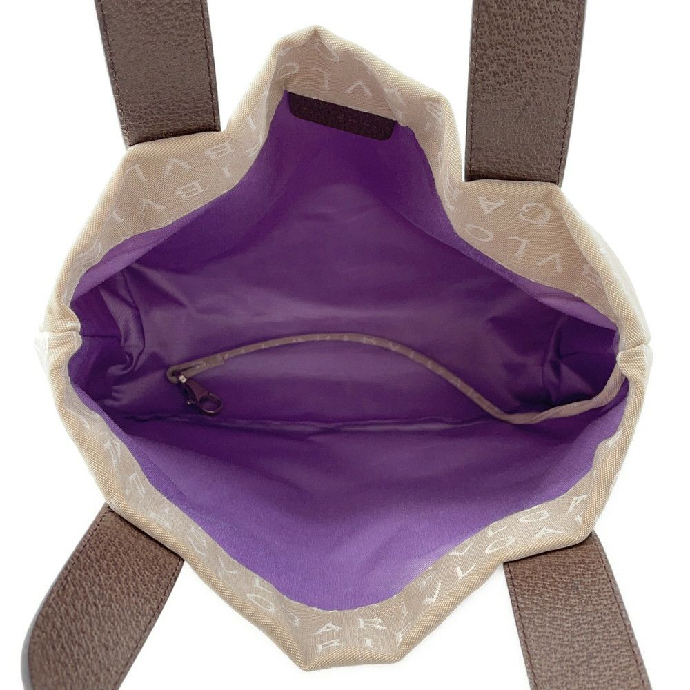 ブルガリ トートバッグ ロゴマニア キャンバス レザー BVLGARI バッグ