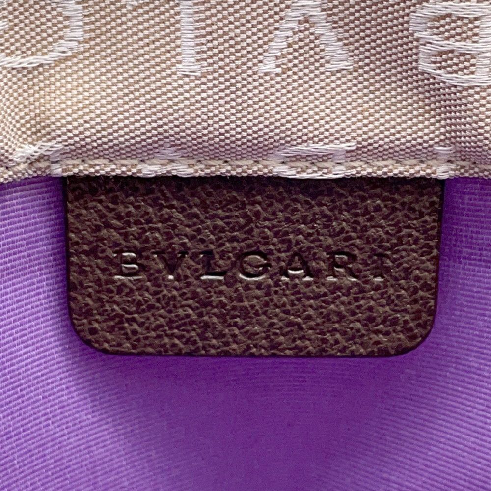 ブルガリ トートバッグ ロゴマニア キャンバス レザー BVLGARI バッグ