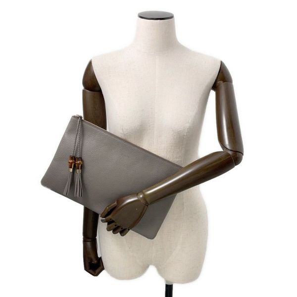 グッチ クラッチバッグ バンブータッセル レザー 449653 GUCCI バッグ メンズ アウトレット品