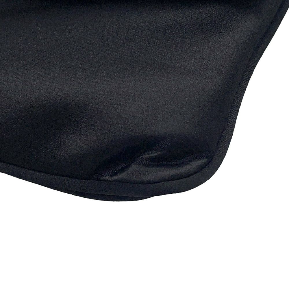 ブルガリ チェーンショルダーバッグ レオーニ サテン BVLGARI クラッチバッグ ワンショルダー 黒