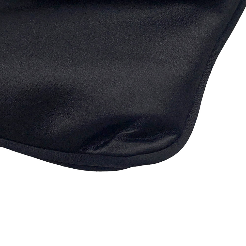 ブルガリ チェーンショルダーバッグ レオーニ サテン BVLGARI クラッチバッグ ワンショルダー 黒