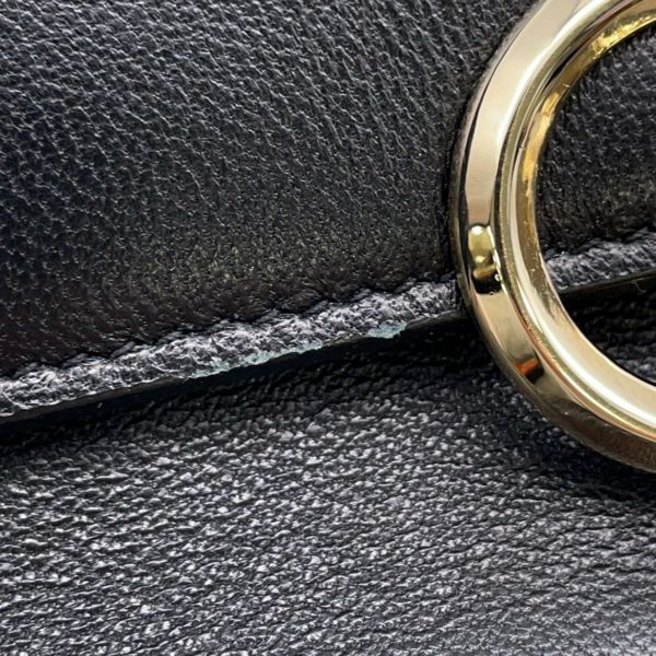 ジミーチュウ チェーンショルダーバッグ ロゴ レザー JIMMY CHOO バッグ 黒