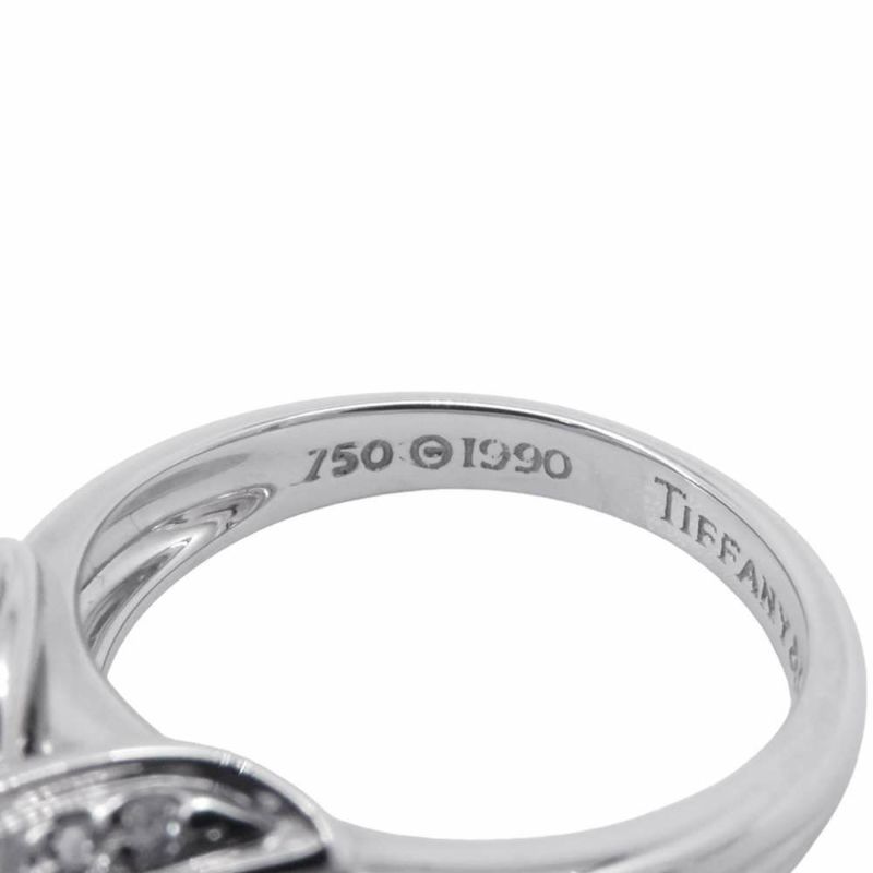 ティファニー リング シグネチャー ダイヤモンド K18WG リングサイズ13号 Tiffany&Co. ジュエリー