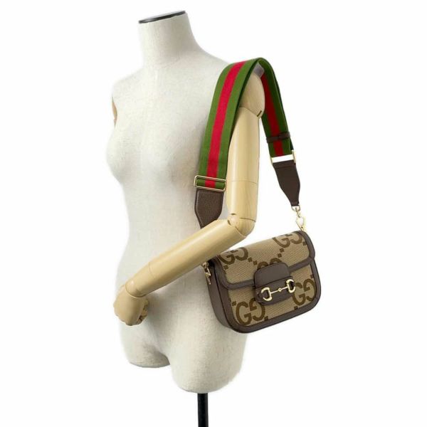 グッチ ショルダーバッグ ホースビット 1955 ジャンボGG 658574 GUCCI バッグ 斜め掛け 2way ウェブ