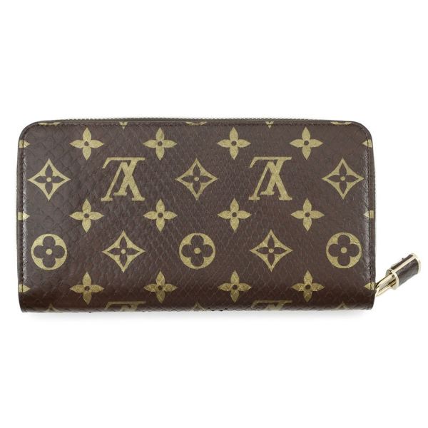 ルイヴィトン 長財布 モノグラム パイソン ジッピー・ウォレット N80148 ラウンドファスナー
