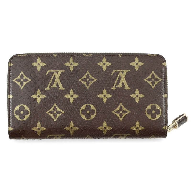 ルイヴィトン 長財布 モノグラム パイソン ジッピー・ウォレット N80148 ラウンドファスナー