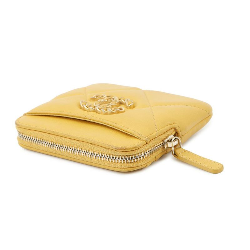 シャネル コインケース ココマーク シャネル19 ジップ コインパース ラムスキン AP2086 CHANEL 財布 小銭入れ