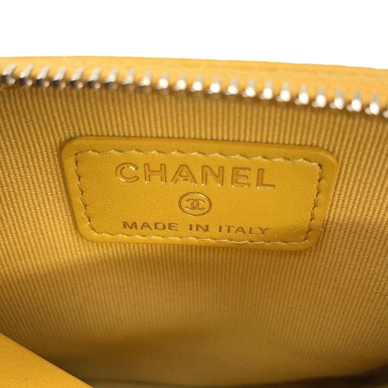シャネル コインケース ココマーク シャネル19 ジップ コインパース ラムスキン AP2086 CHANEL 財布 小銭入れ
