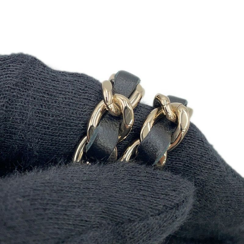 シャネル チェーンショルダーバッグ ココマーク マトラッセ ジャージ CHANEL ノベルティ 黒