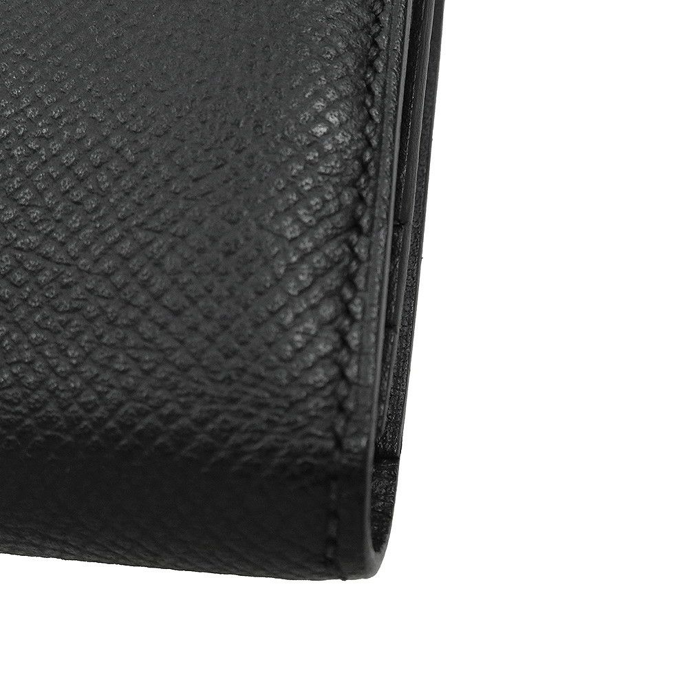 エルメス 長財布 ベアンスフレ マチ有り ブラック/ブラック金具 エプソン U刻印 HERMES 財布 モノクローム 黒