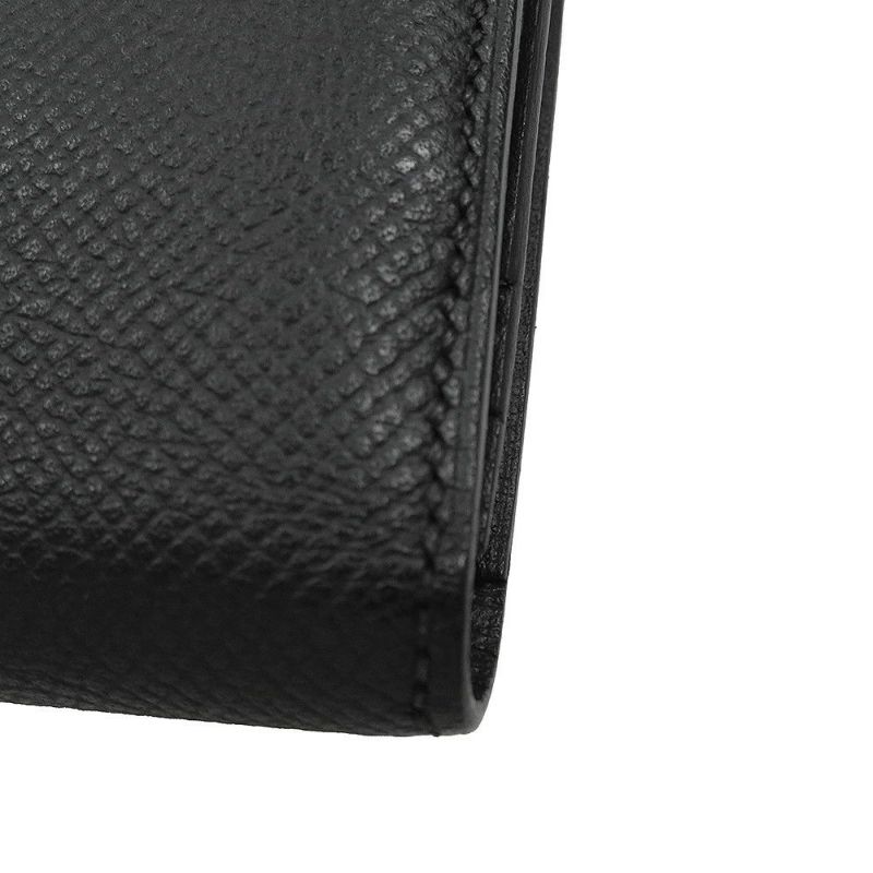 エルメス 長財布 ベアンスフレ マチ有り ブラック/ブラック金具 エプソン U刻印 HERMES 財布 モノクローム 黒