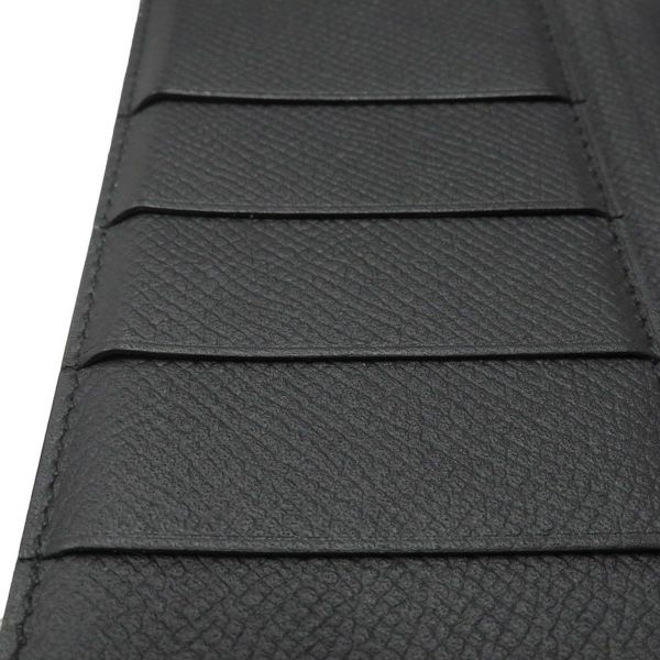 エルメス 長財布 ベアンスフレ マチ有り ブラック/ブラック金具 エプソン U刻印 HERMES 財布 モノクローム 黒