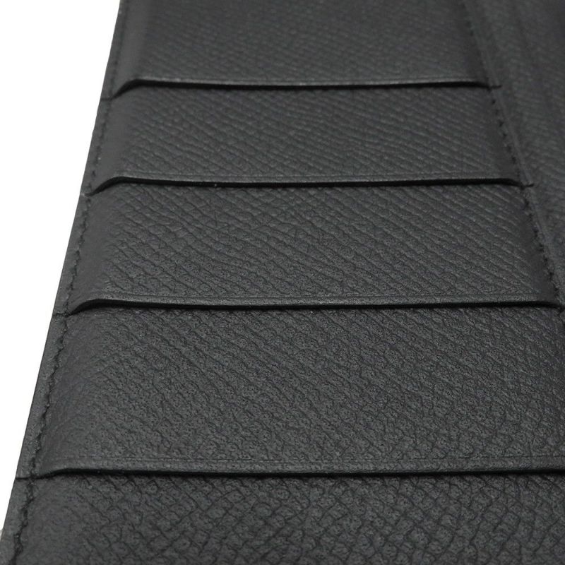 エルメス 長財布 ベアンスフレ マチ有り ブラック/ブラック金具 エプソン U刻印 HERMES 財布 モノクローム 黒