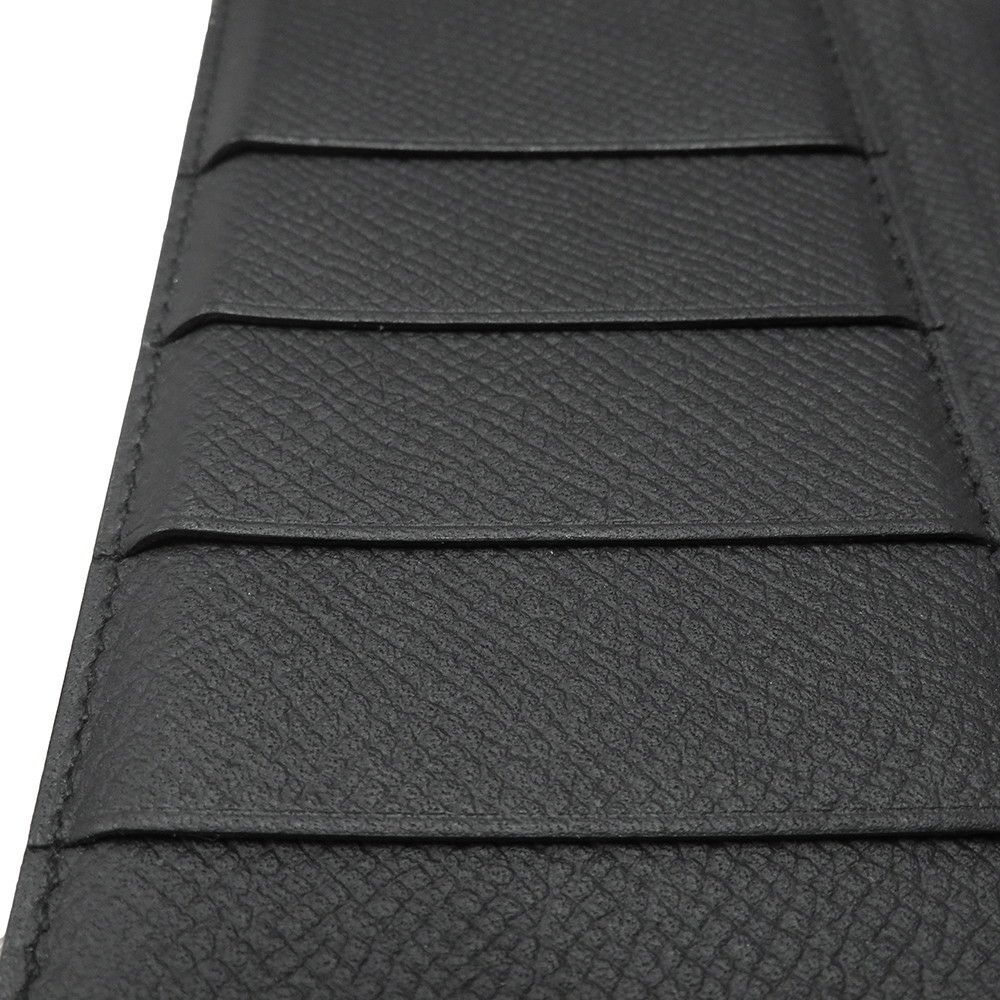 エルメス 長財布 ベアンスフレ マチ有り ブラック/ブラック金具 エプソン U刻印 HERMES 財布 モノクローム 黒