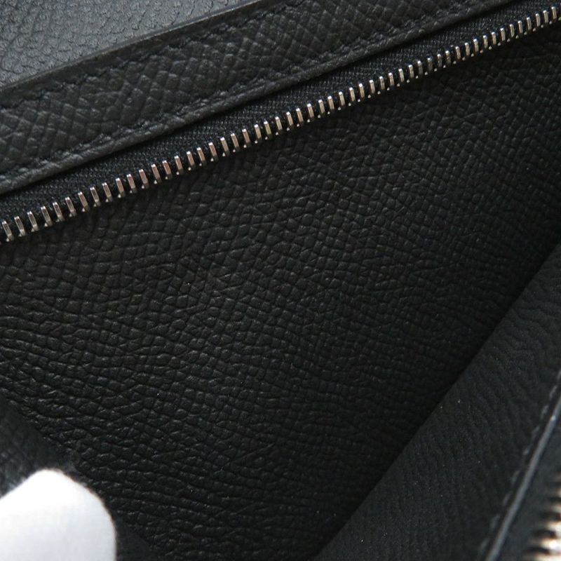 エルメス 長財布 ベアンスフレ マチ有り ブラック/ブラック金具 エプソン U刻印 HERMES 財布 モノクローム 黒