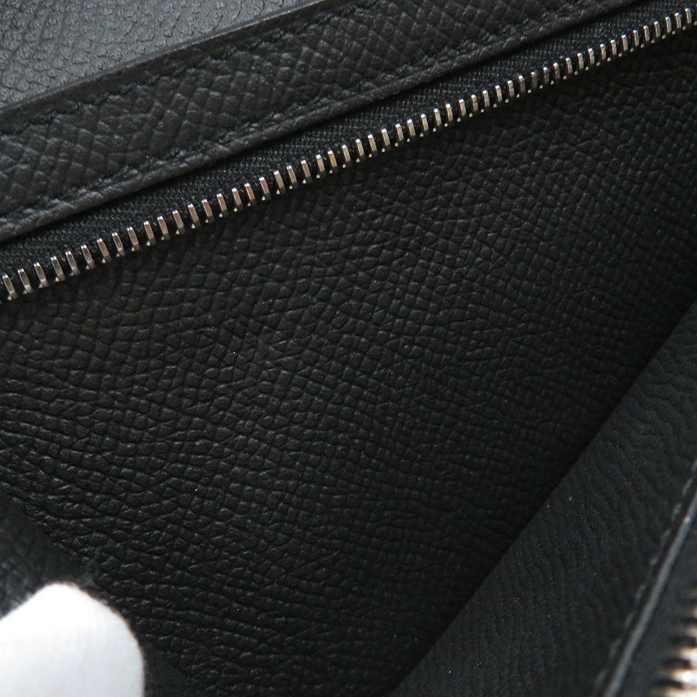 エルメス 長財布 ベアンスフレ マチ有り ブラック/ブラック金具 エプソン U刻印 HERMES 財布 モノクローム 黒