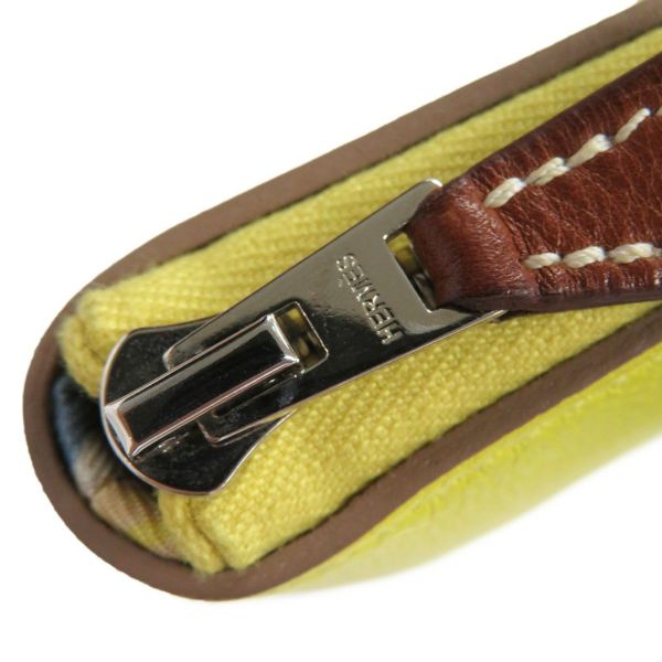 エルメス 長財布 アザップロング シルクイン ライム/シルバー金具 エバーカラー B刻印 財布