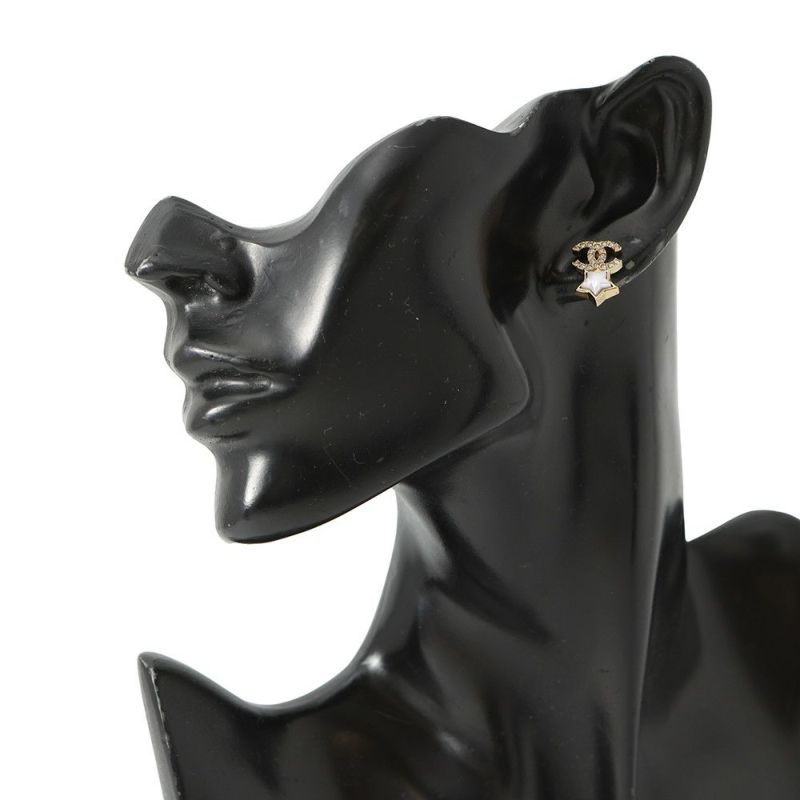 シャネル ピアス ココマーク スターモチーフ ラインストーン メタル B24C ABC823 CHANEL アクセサリー