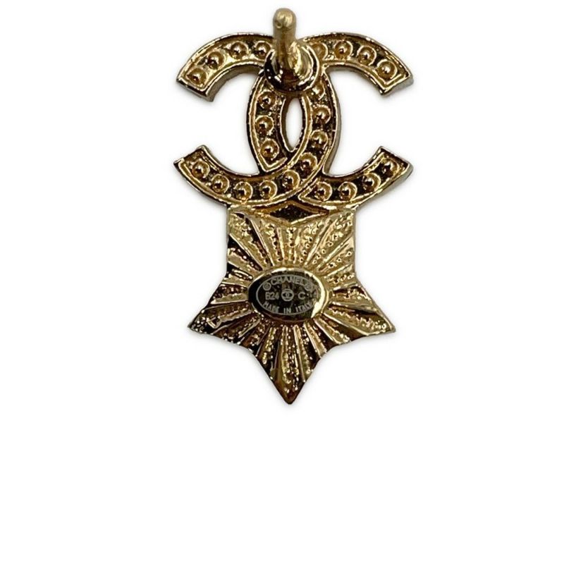 シャネル ピアス ココマーク スターモチーフ ラインストーン メタル B24C ABC823 CHANEL アクセサリー
