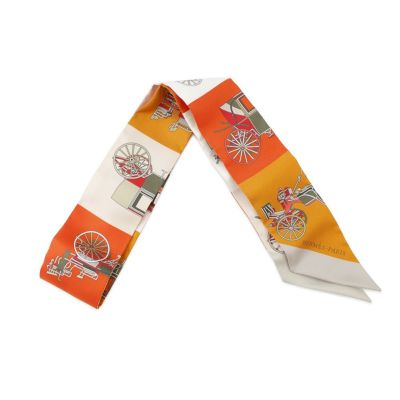 エルメス スカーフ ツイリー 鞍職人の花束 Bouquets Sellier