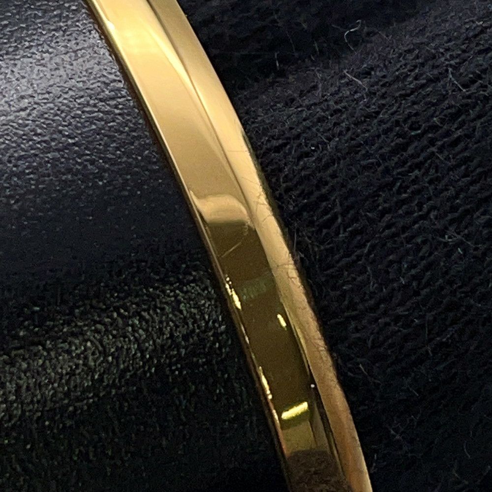 エルメス バングル オランプ ブラック/ゴールド金具 ボックスカーフ サイズT3 HERMES アクセサリー 黒