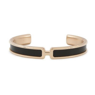 エルメス ブレスレット オランプ ブラック/ピンクゴールド金具