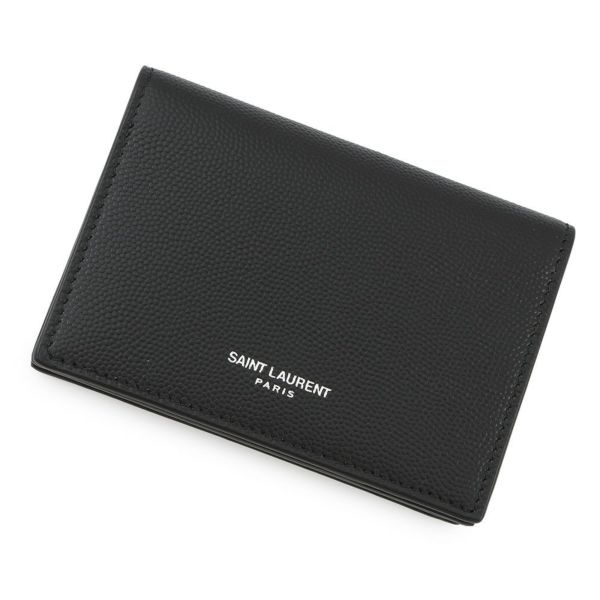 【未使用級】サンローラン 名刺入れ カード入れ メンズ レザー 黒 468994 サンローラン SAINT LAURENT カードケース 名刺入れ 469338BTY7N