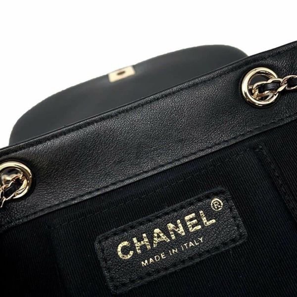 シャネル リュック マトラッセ ココマーク ラムスキン AS3618 CHANEL バッグ バックパック 黒