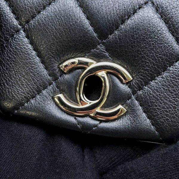 シャネル リュック マトラッセ ココマーク ラムスキン AS3618 CHANEL バッグ バックパック 黒