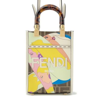 早い者勝ち【新品同様】フェンディ　サンシャイン　ズッカ　ショルダー　ハンドバッグ フェンディ ハンドバッグ ズッカ柄 サンシャイン ショッパー