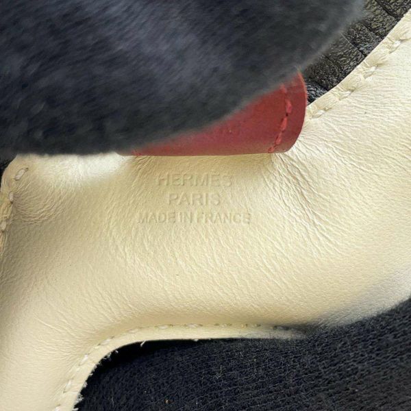 エルメス バッグチャーム ロデオ PM クレ/ブラック/ルージュアッシュ ラムスキン B刻印