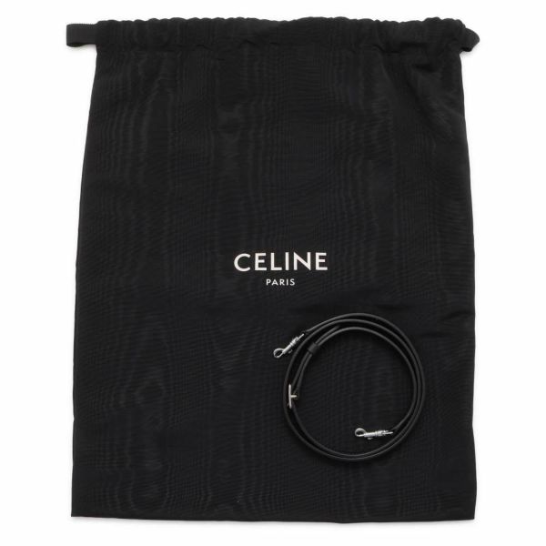 セリーヌ ハンドバッグ ビッグバッグ ナノ バケット ラフィア 187242 CELINE 2wayショルダー 黒