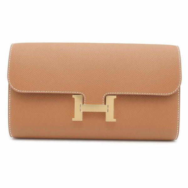 エルメス 長財布 コンスタンス トゥーゴー ロング ゴールド/ゴールド金具 ヴォーエプソン B刻印 財布