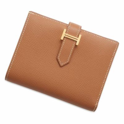 エルメス 二つ折り財布 ベアンコンパクト ゴールド/ゴールド金具 ヴォーエプソン Y刻印 HERMES 財布 安心保証 |  中古・新品ブランド販売ギャラリーレア公式通販