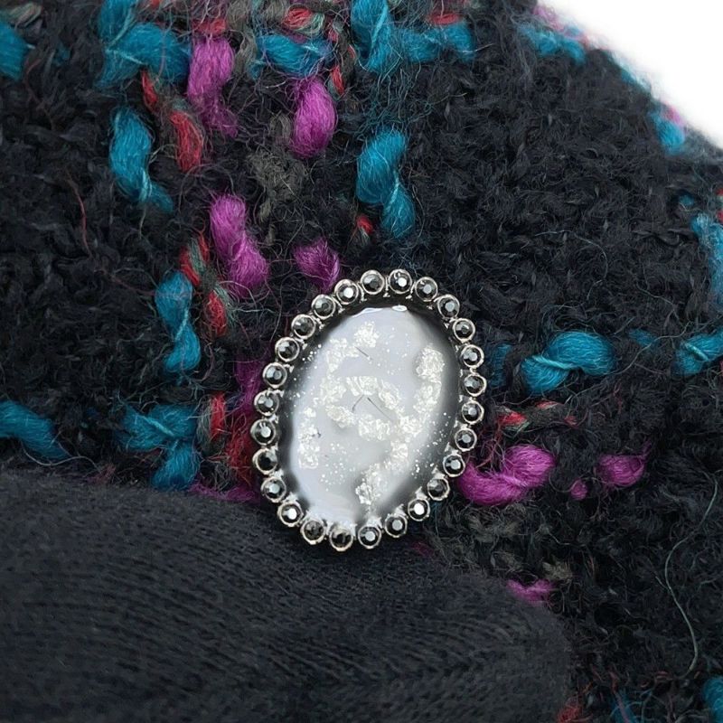 シャネル スカート ツイード ココマーク ウール レディースサイズ36 P73672 CHANEL ボトムス 黒